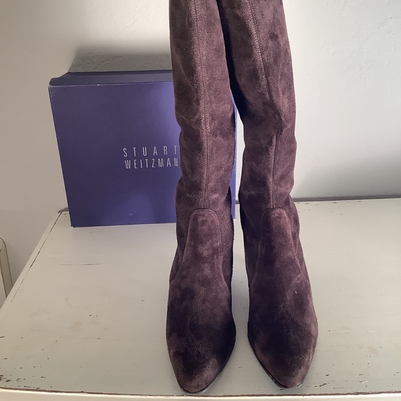 Stuart Weitzman Cola Suede Stretch Boots- 9.5 - Picture 7 of 16